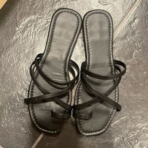 Black sandals size 7.5